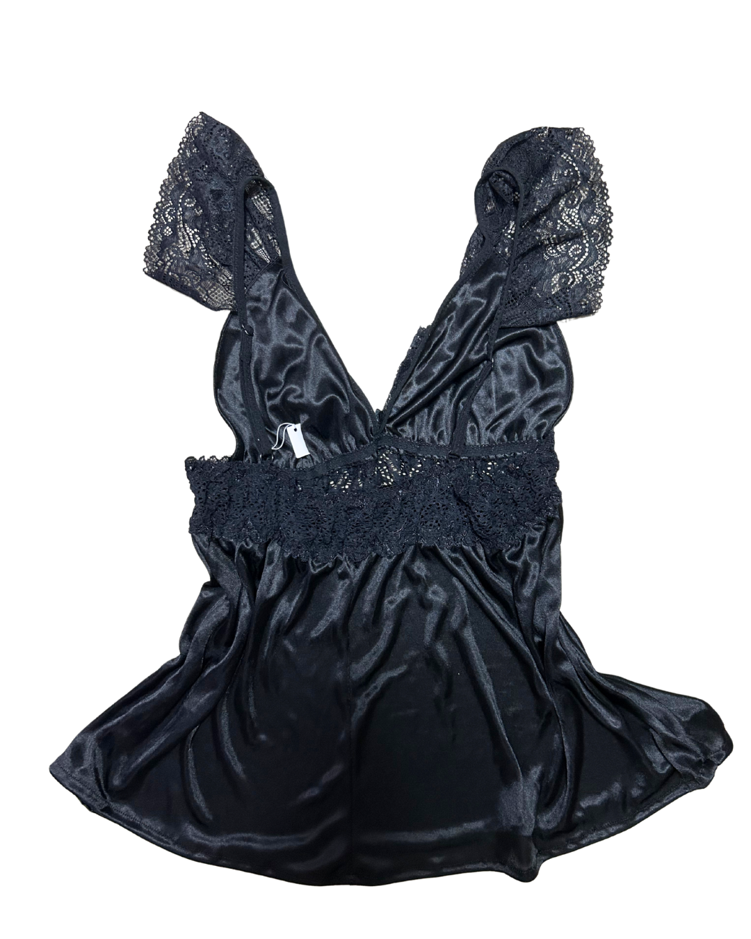 Black Ruffle Tank Top