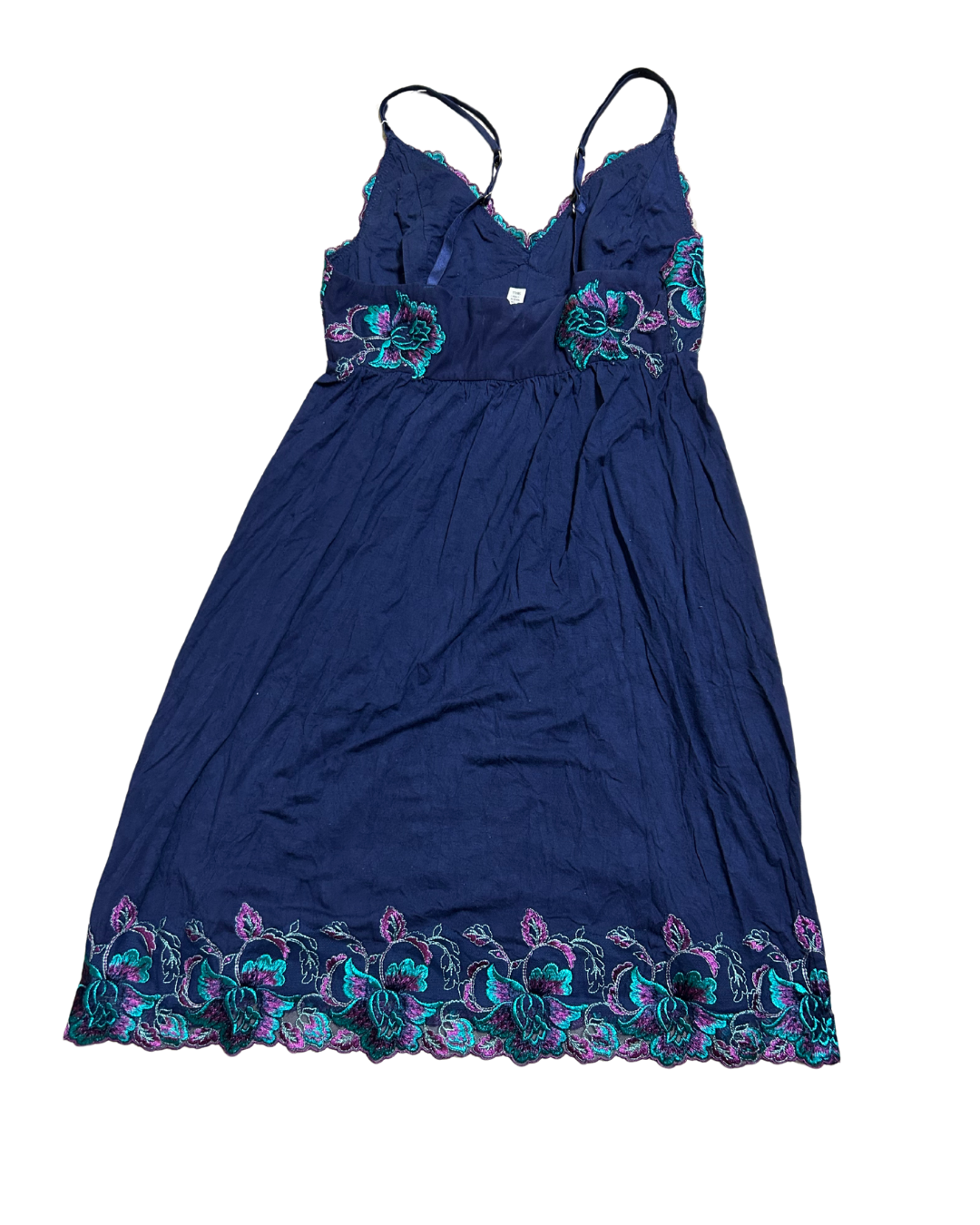 Dark Blue Floral Dress