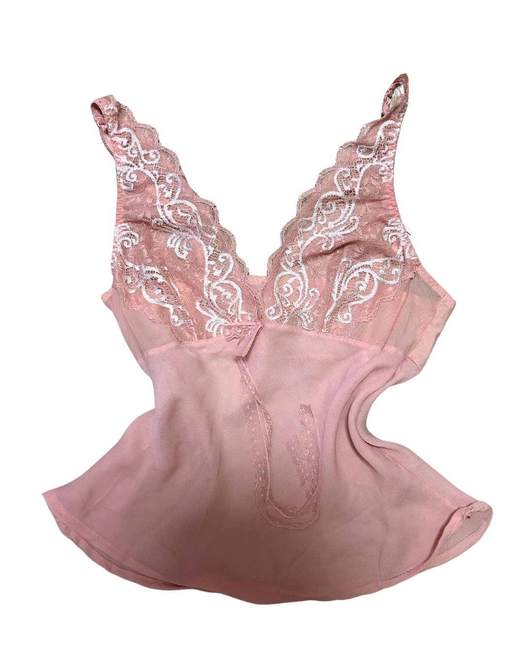 Pink V-neck Cami Tank Top