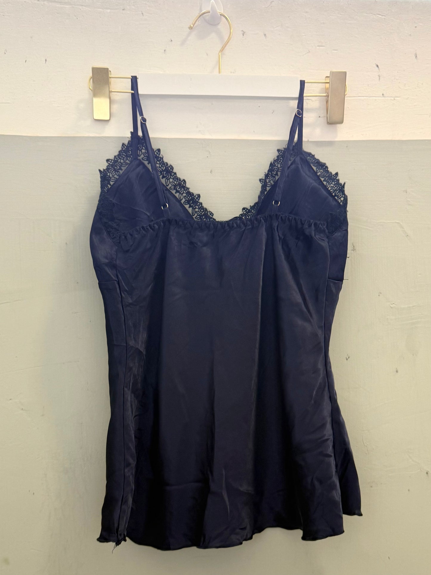 Dark Blue Lace Cami Top