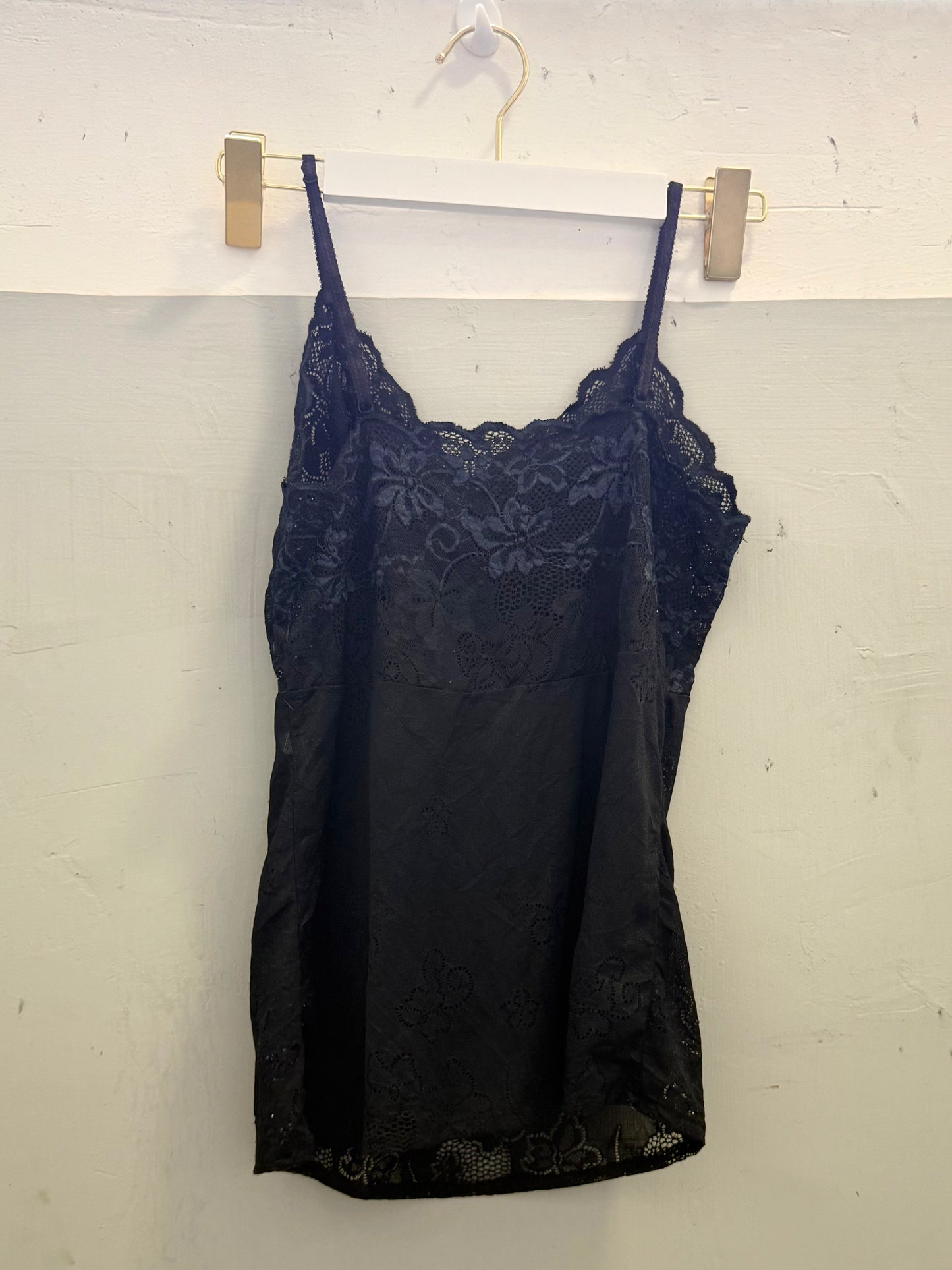 Dark Blue Lace Cami Top