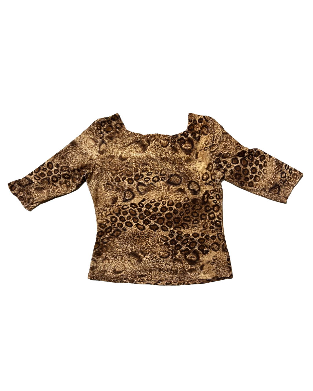 Leopard Mid Sleeves Top