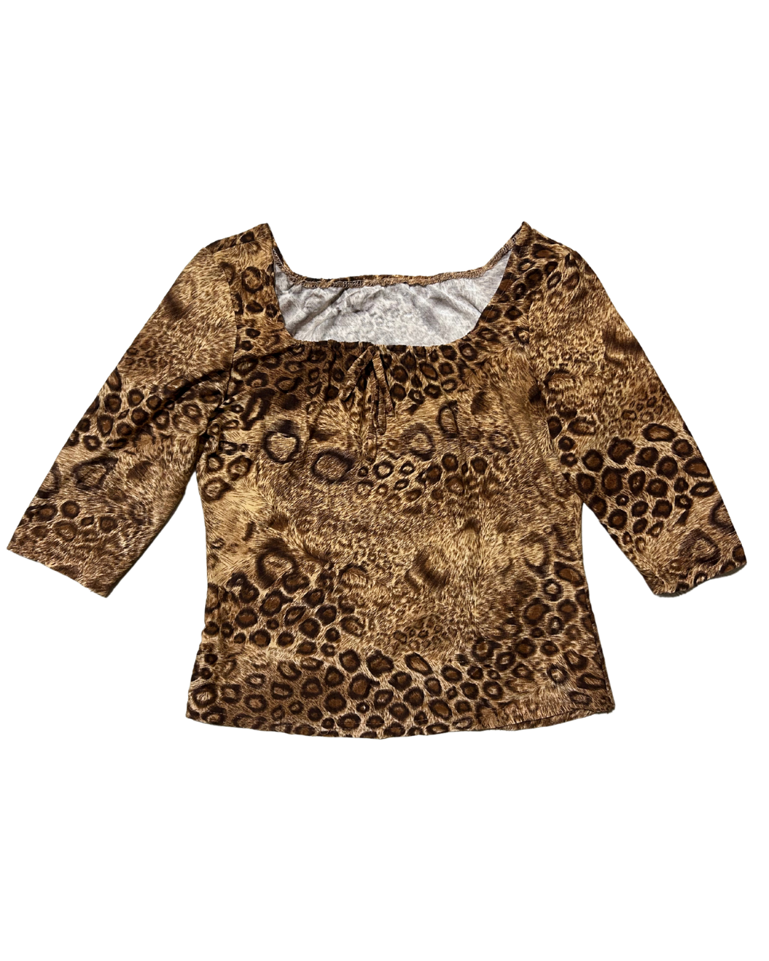 Leopard Mid Sleeves Top