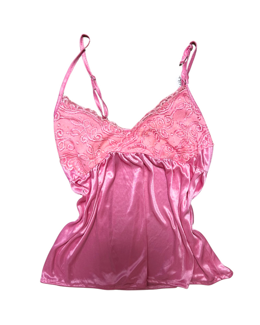 Pink Lace Cami Top