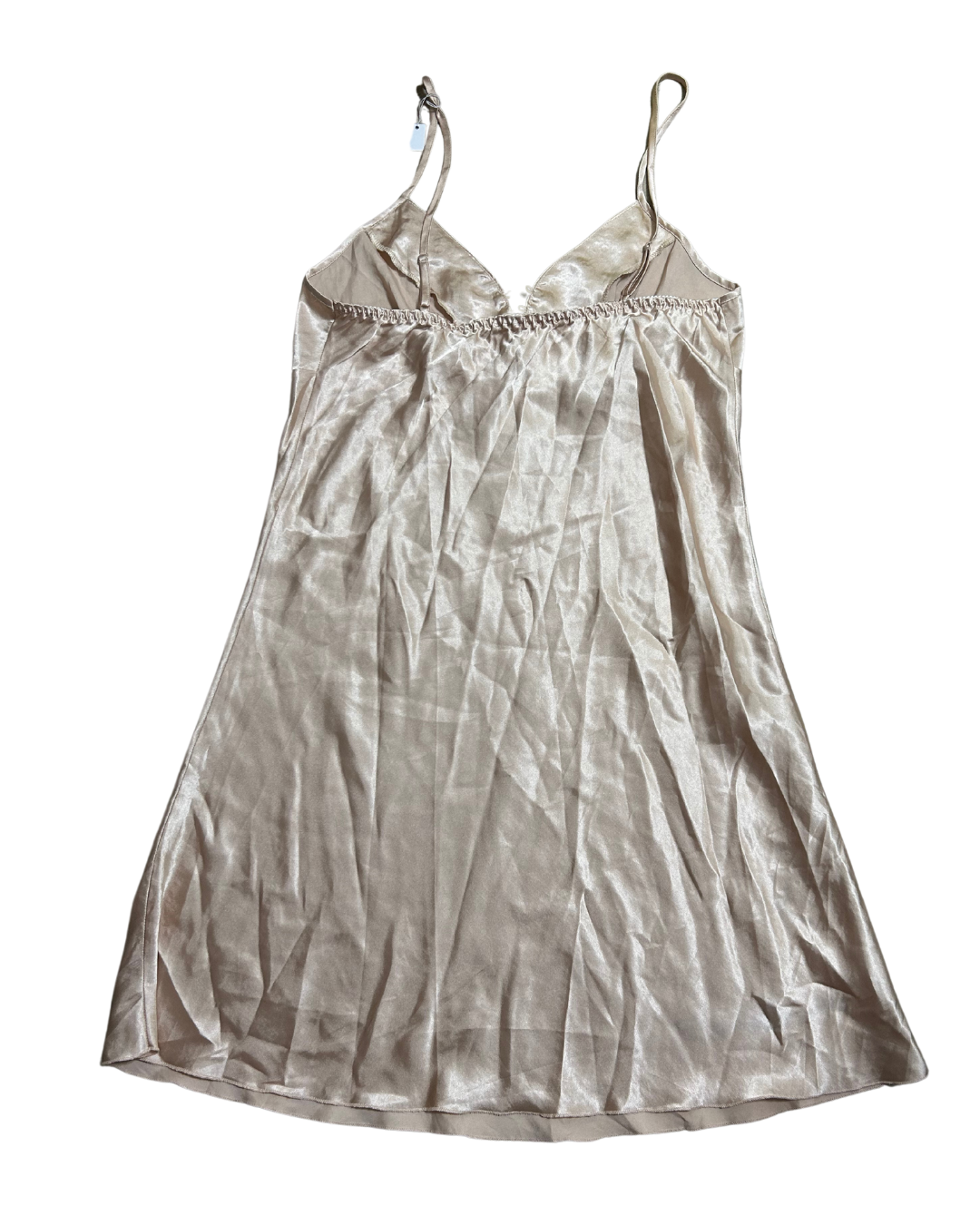 Beige Silk Lace Dress