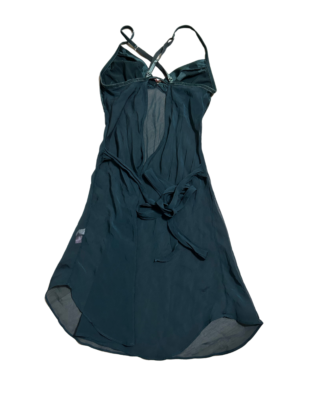 Dark Green Polka Dot Dress