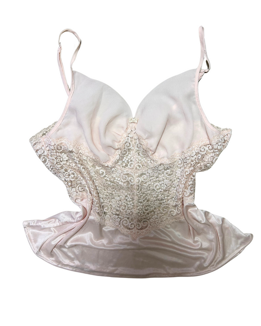 Pink Lace Cami Top