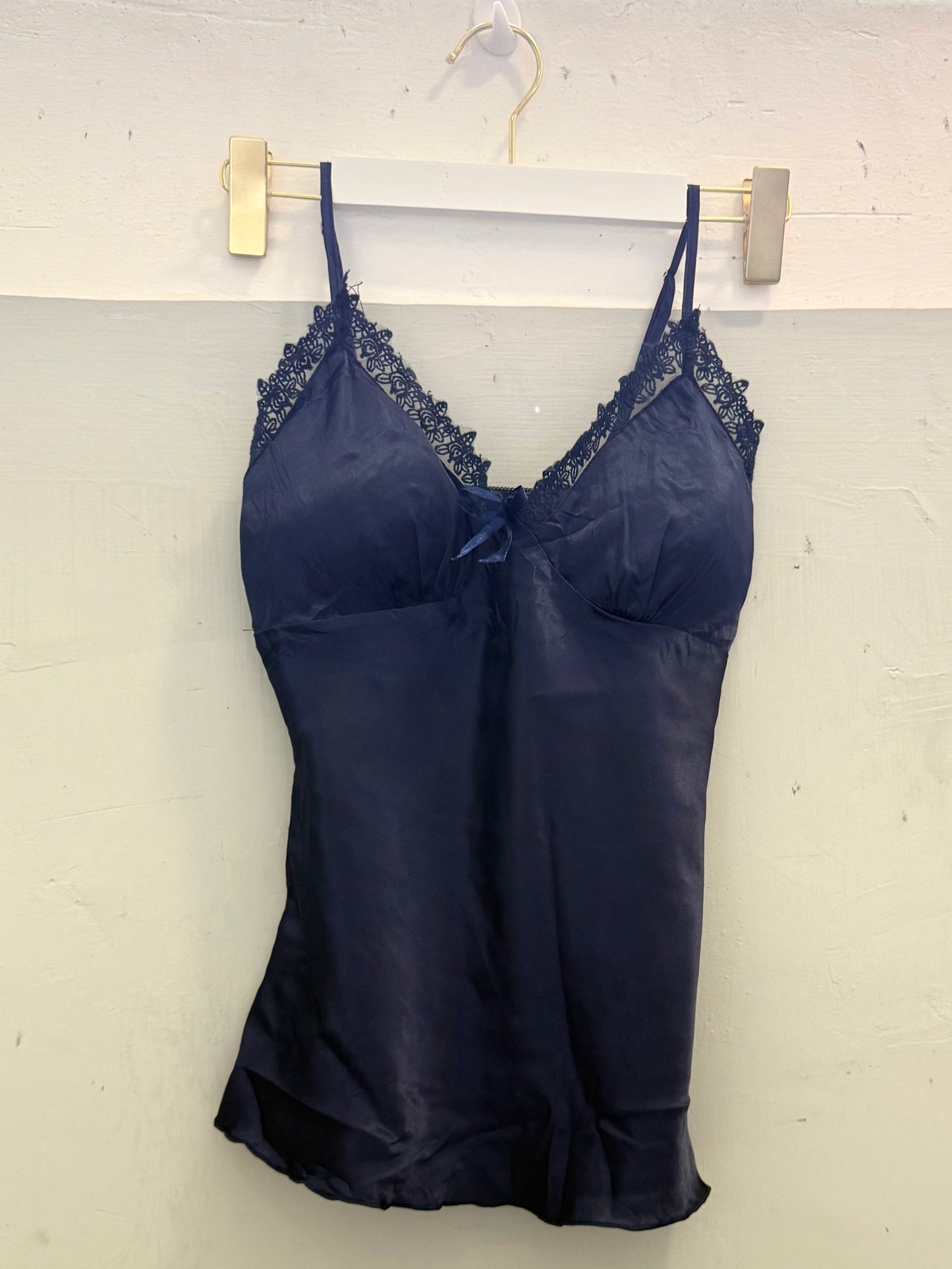 Dark Blue Lace Cami Top